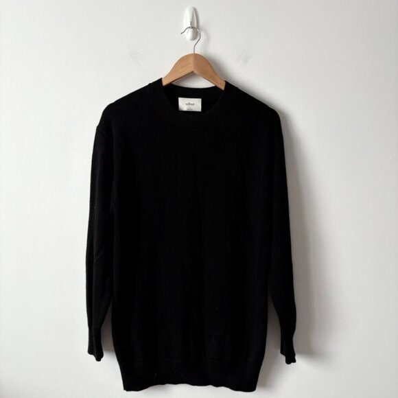 Aritzia Wilfred Merino Wool Endless Crew Neck Sweater Black Size Small - Picture 6 of 10